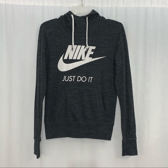 Nike Other - Nike Men’s Hoodie Size S Swoosh Just Do It Drawstring Pullover Hoodie Pocket